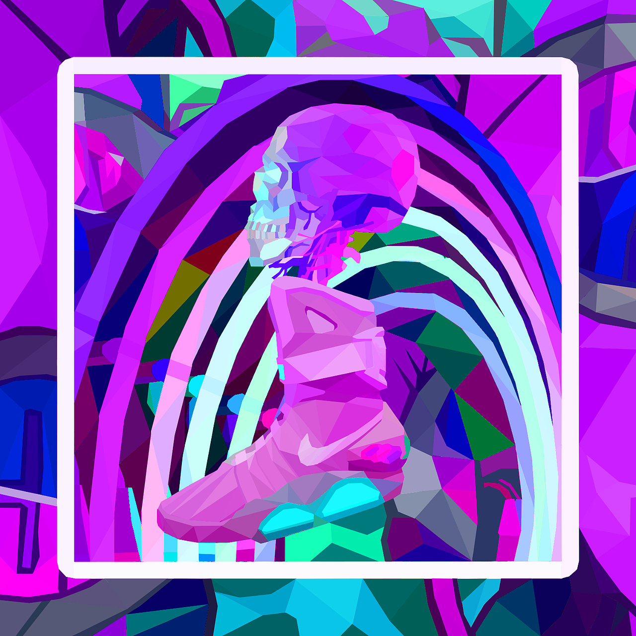 黑人抬棺（AJ系列）色块插画练习（图ZMjA3MzU3NDYw） - 创作习作 - 站酷设计师AiIaEi原创素材 - 站酷ZCOOL