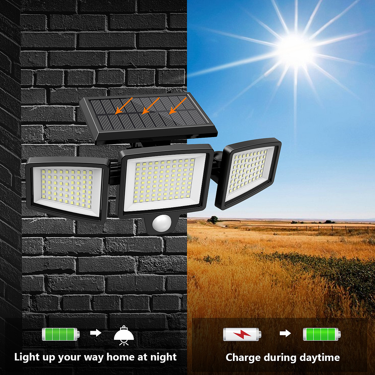 太阳能灯，室外灯