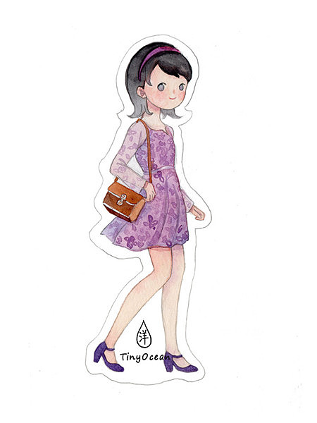 小复古（图ZMTMwMDU1NTIw） - 新锐潮流插画 - 站酷设计师豆丁洋原创素材 - 站酷ZCOOL