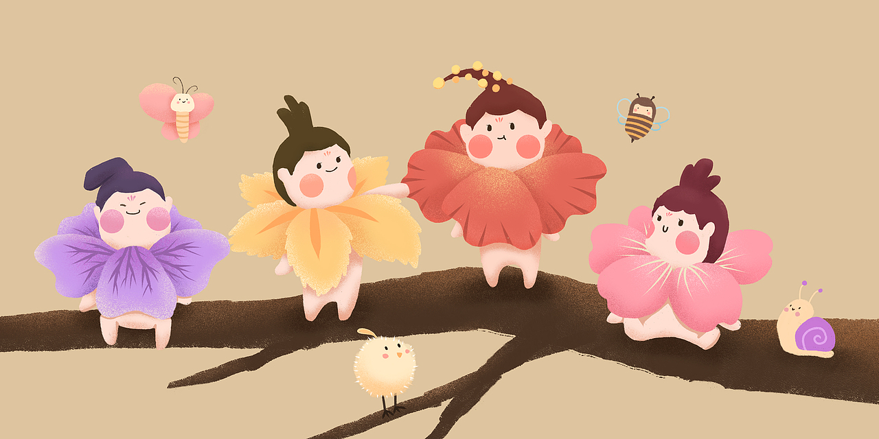 花小经 诗经花朵拟人系列IP（图ZMjIxNTQ5MTMy） - 其他UI - 站酷设计师da羊原创素材 - 站酷ZCOOL