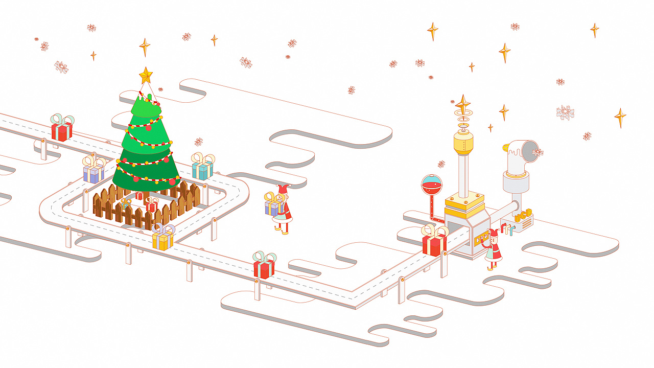 节日快乐~圣诞元旦电子贺卡