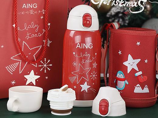 AING-圣诞保温杯海报