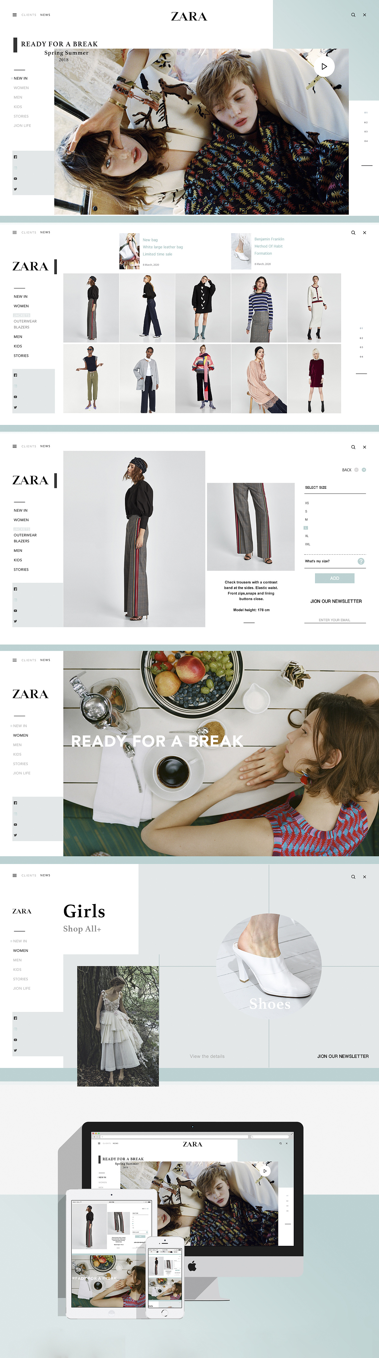 ZARA服装网站|网页|企业官网|郭源潮灬 - 原创作品 - 站酷 (ZCOOL)
