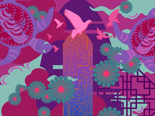 《续集》剪纸和农民画