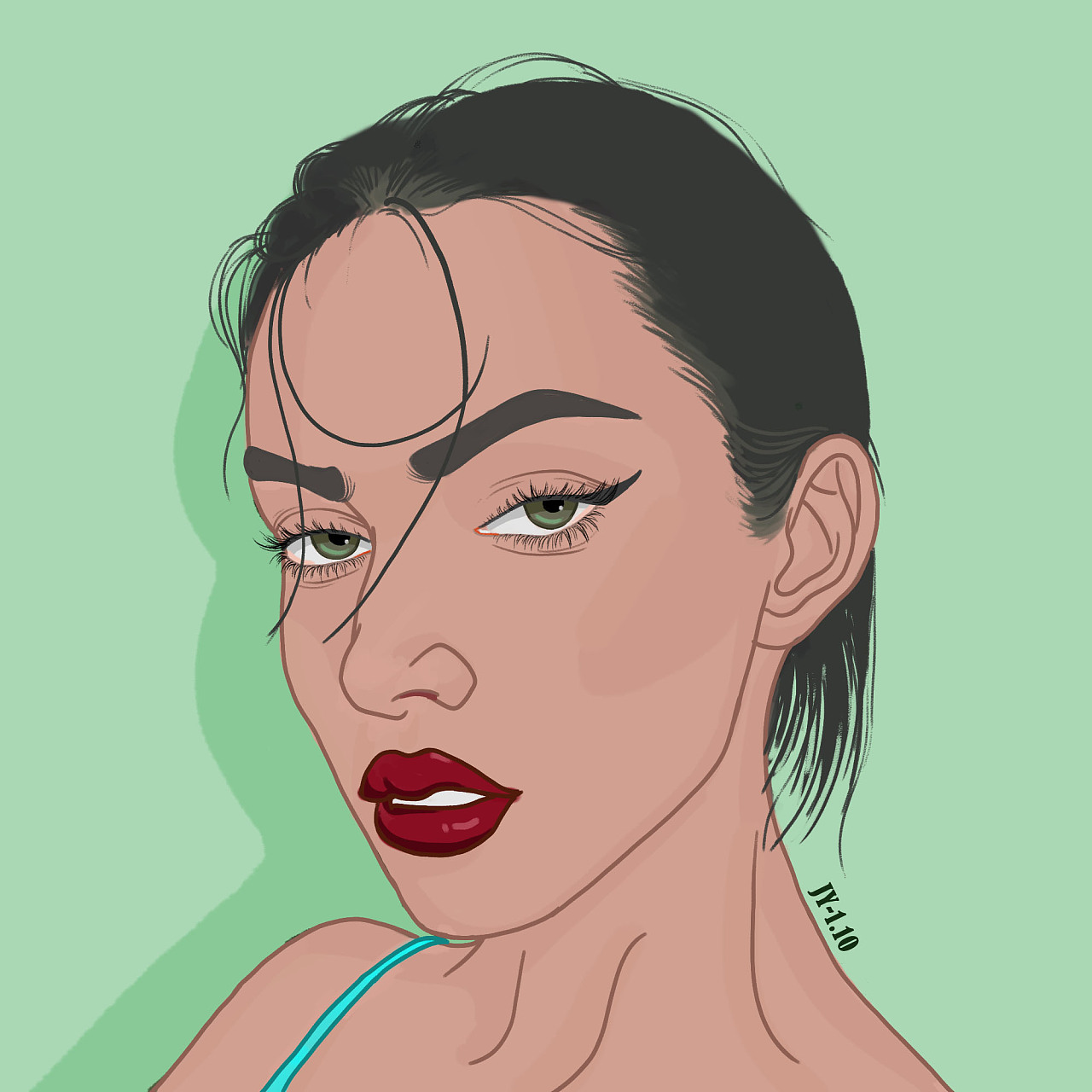 欧美头|插画|创作习作|食野jy - 原创作品 - 站酷 (zcool)