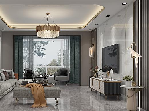 西關(guān)海現(xiàn)代輕奢（個人主頁-ZNTMzNTA1MDA=） - 家裝設(shè)計 - 站酷設(shè)計師云游者F原創(chuàng)素材 - 站酷ZCOOL