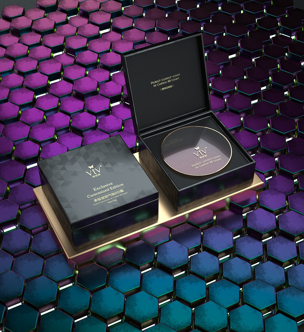 气垫BB霜 化妆品 C4D octane（图ZMTI3OTIzNzk2） - 其他三维 - 站酷设计师GUMM原创素材 - 站酷ZCOOL