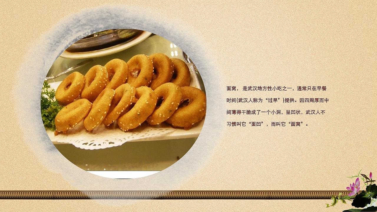 魅力武汉早餐美食介绍PPT模板