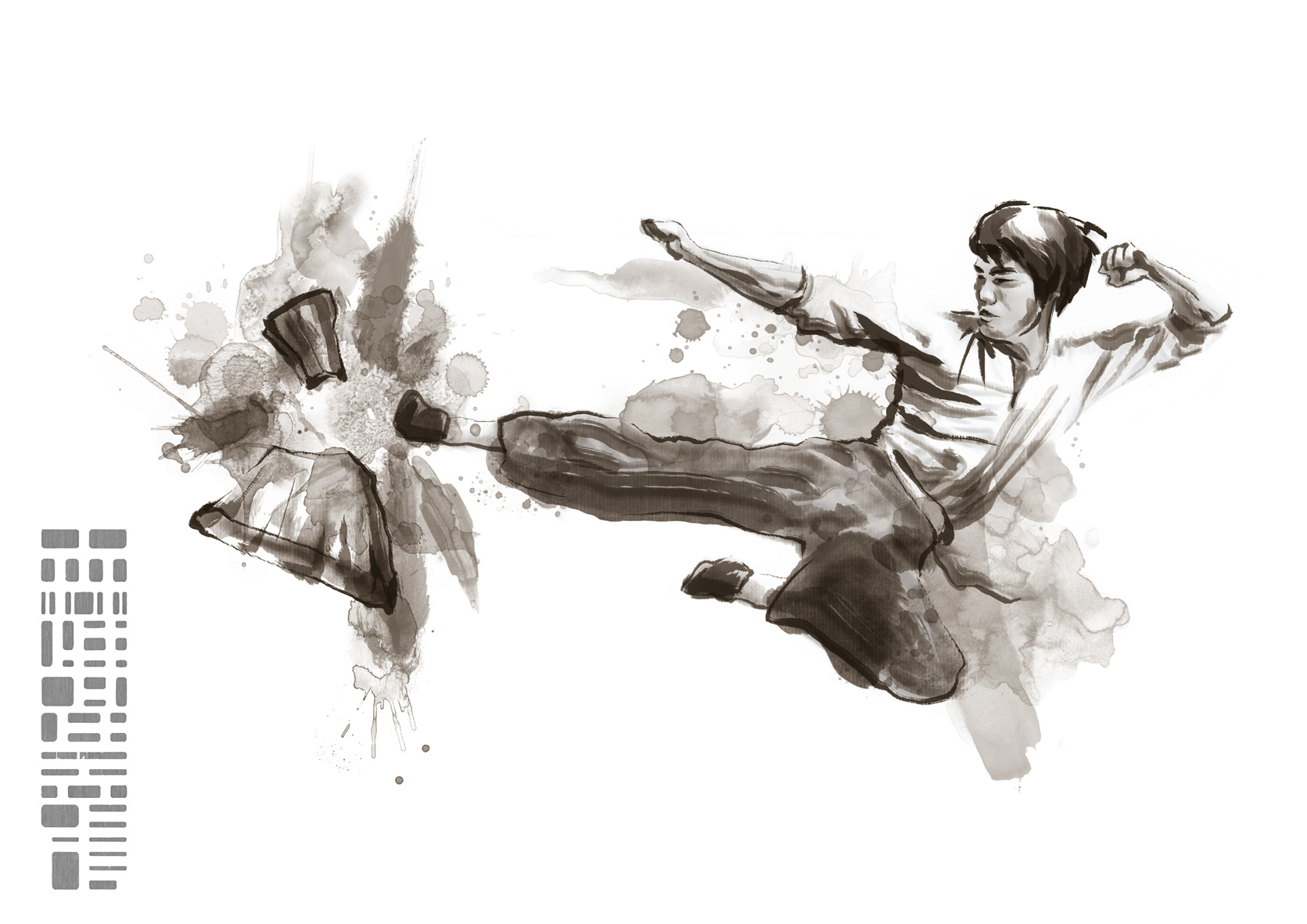 43周年纪念《再认识李小龙》特集插画