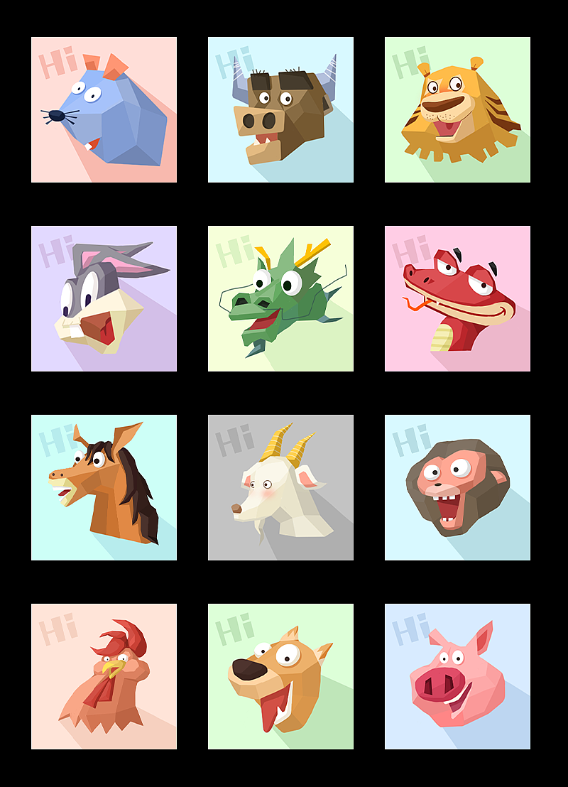 十二生肖|插画|创作习作|大尾巴狼逃走了_原创作品-站酷zcool