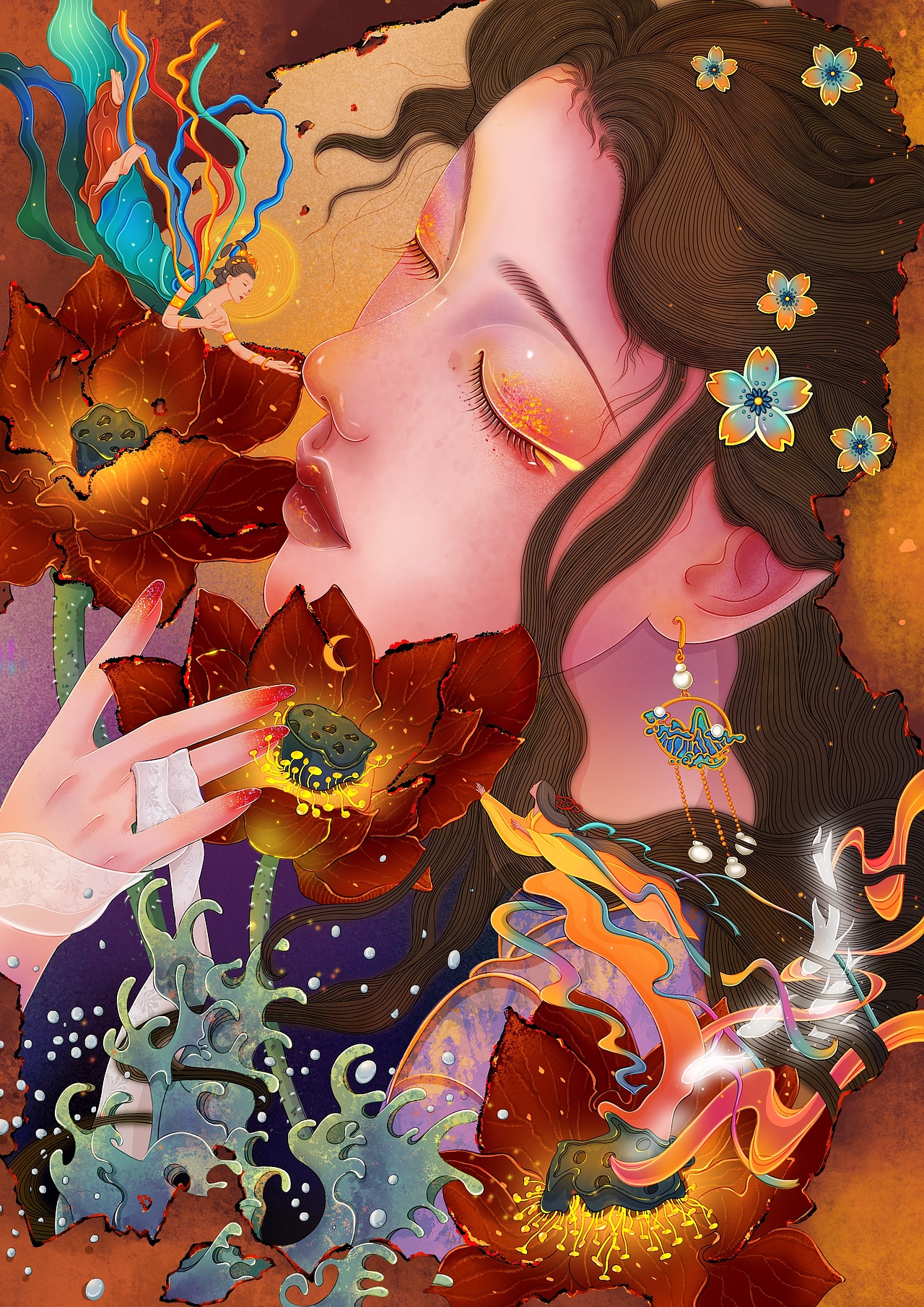 国风古风美人插画合集（图ZMjk4NDY1MDk2） - 商业插画 - 站酷设计师幸媚原创素材 - 站酷ZCOOL