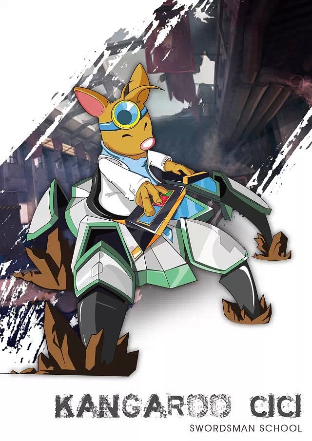 【袋鼠CICI】系列形象（图ZMjkzNzkyMjg=） - 单幅漫画 - 站酷设计师凳子传说原创素材 - 站酷ZCOOL