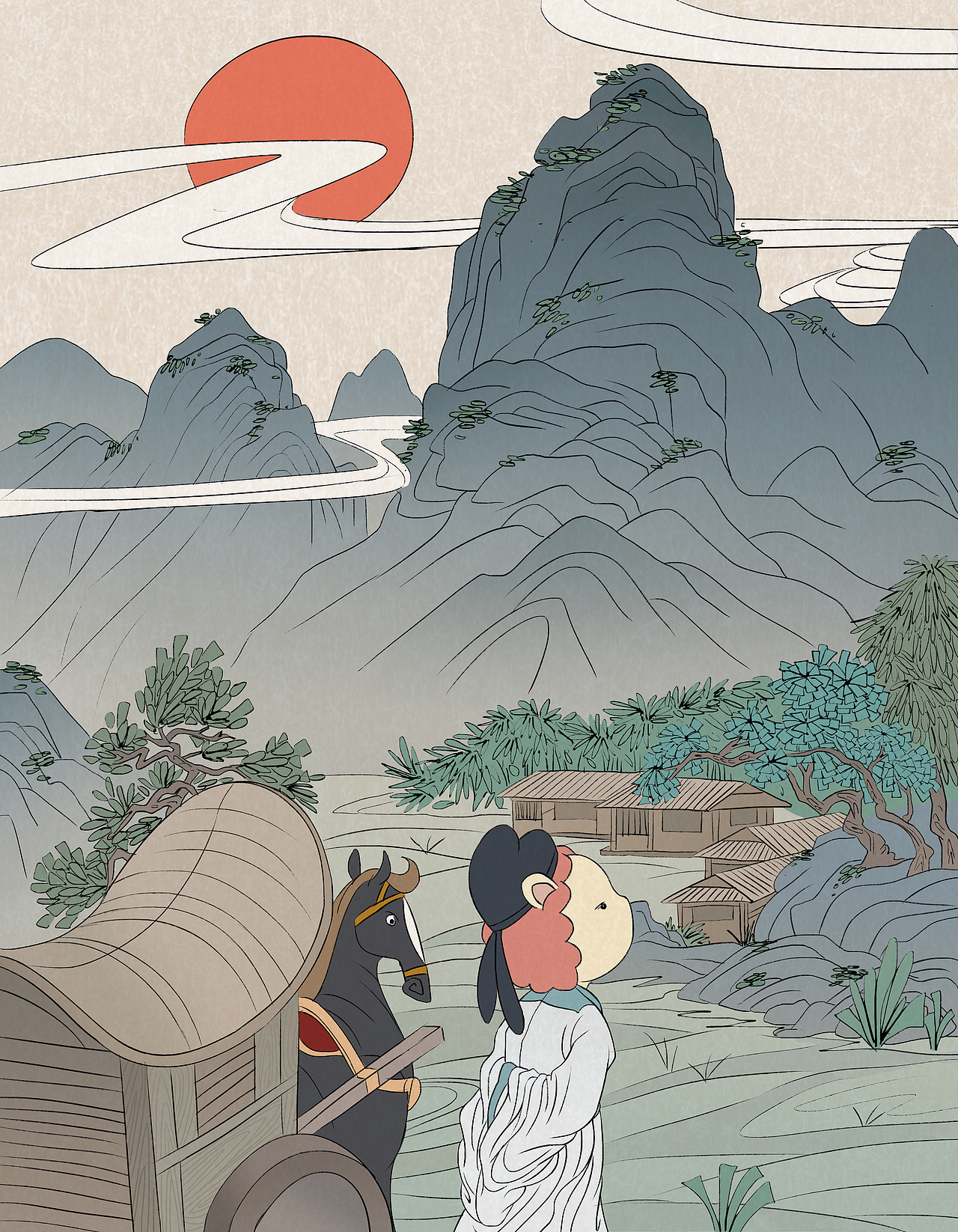 花儿朵朵古诗词插图（图ZMTk4MTEwODA4） - 儿童插画 - 站酷设计师LeoKong大儿童原创素材 - 站酷ZCOOL