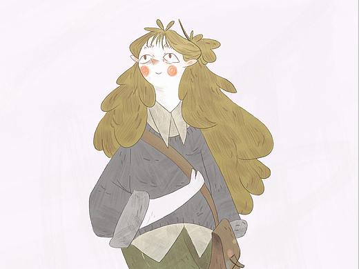 《佛系女孩》（個人主頁-ZMjgwNzExNDA=） - 兒童插畫 - 站酷設計師找找插畫原創(chuàng)素材 - 站酷ZCOOL