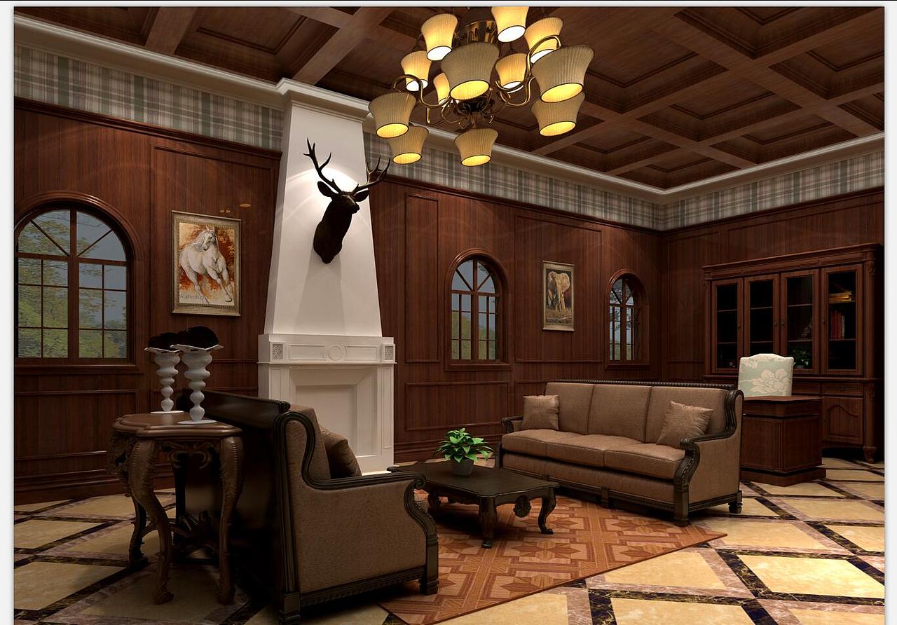 欧式客厅厨房（图ZNjE1NDI0NjA=） - 家装设计 - 站酷设计师LRJ丶赴宴原创素材 - 站酷ZCOOL