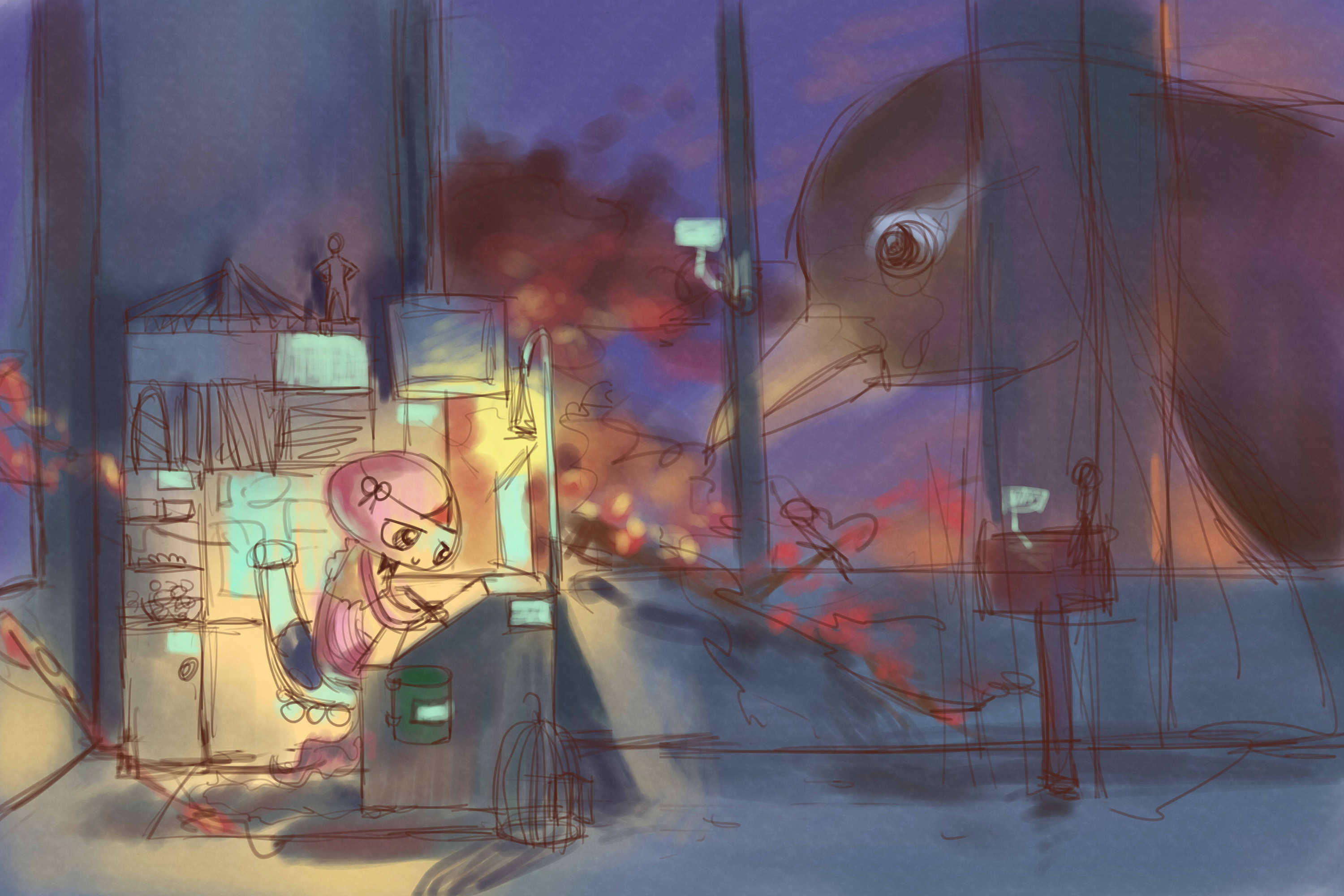 sm小水母|动漫|短篇/四格漫画|没水的雨滴 - 原创作品 - 站酷 (ZCOOL)