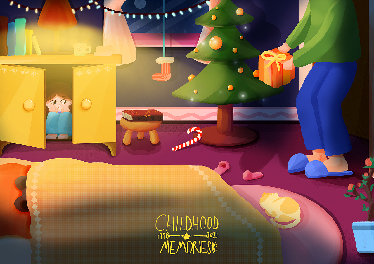 儿时的记忆-儿童插画设计