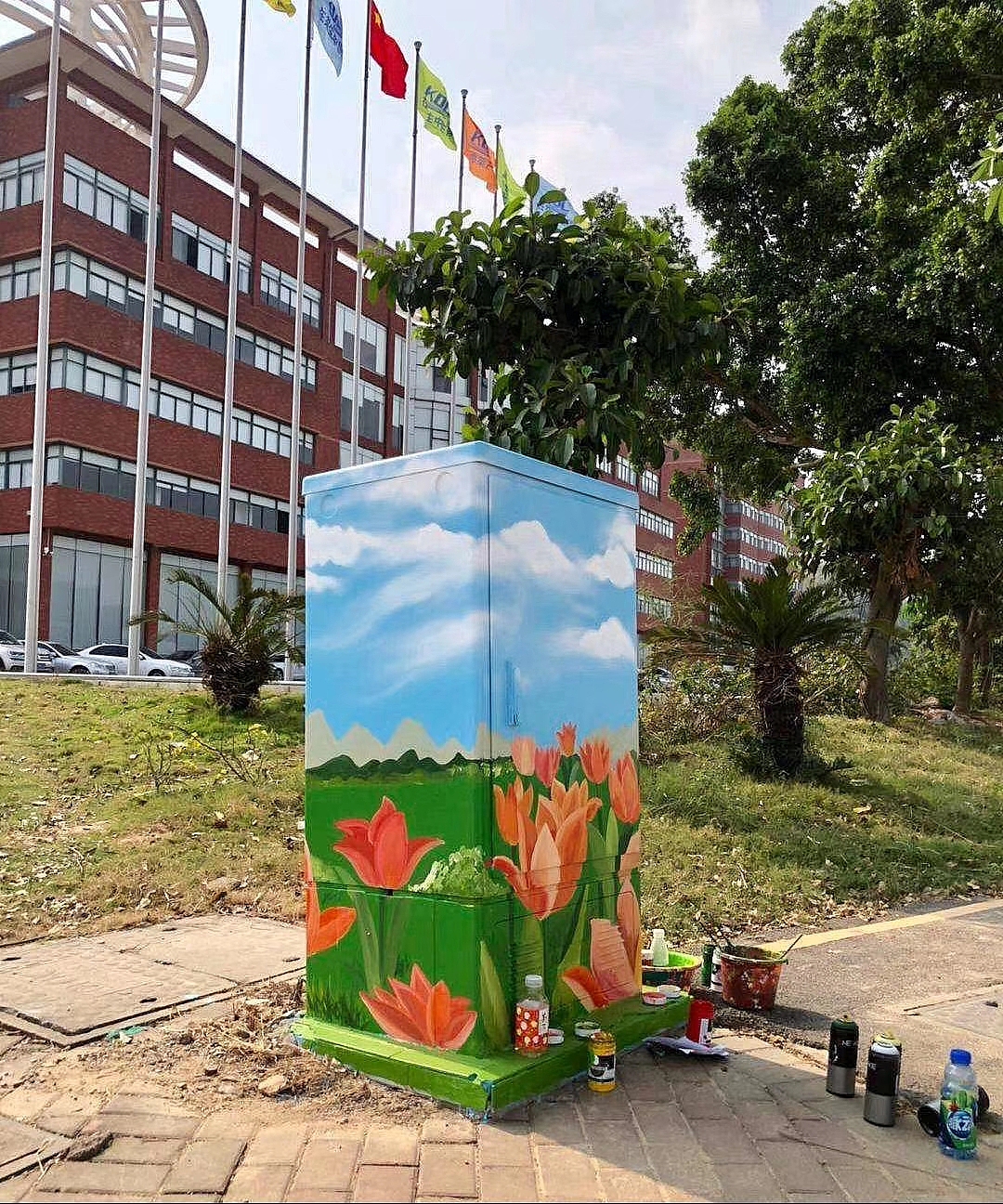 珠海金海岸大道电箱彩绘改造 XSG涂鸦