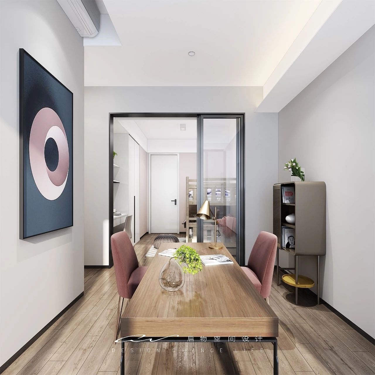 白色无压感的家