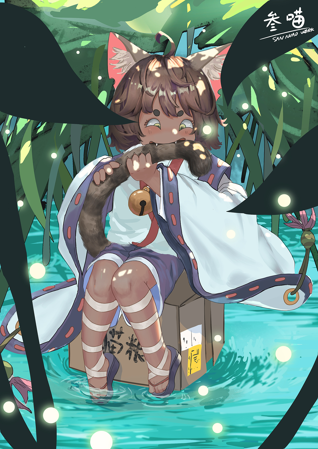 咬尾巴的猫咪（图ZMjM3MjY4MTUy） - 创作习作 - 站酷设计师叁喵空空原创素材 - 站酷ZCOOL