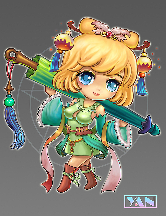 几个Q版角色图（图ZMzIzMDYyNjQ=） - 游戏原画 - 站酷设计师雪灵酉原创素材 - 站酷ZCOOL