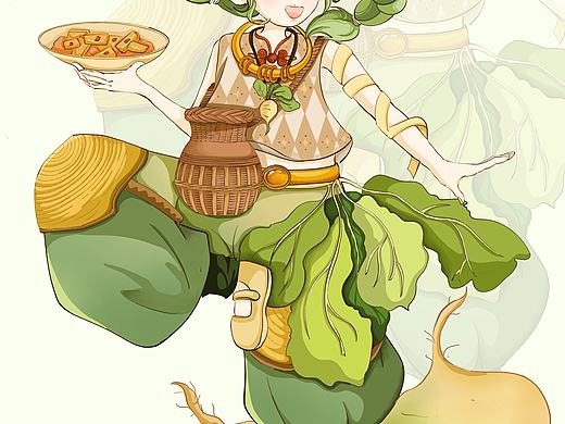 万物皆可拟人，白萝卜