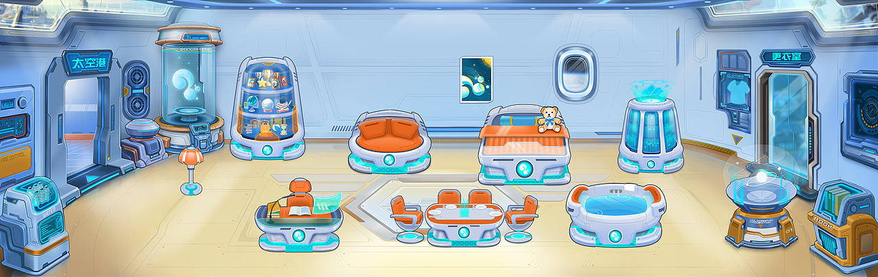 太空舱设计-一通忙活后,窗户堵上了