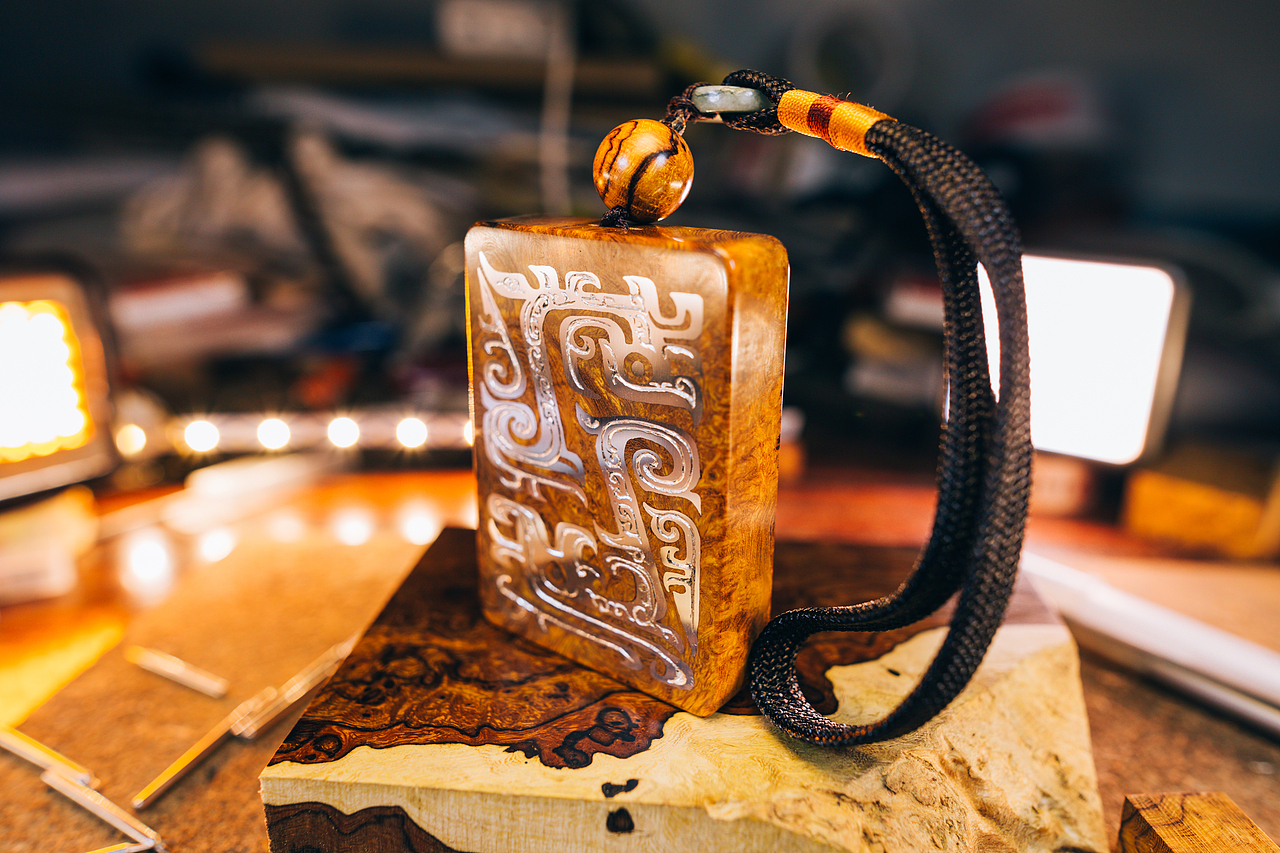 沙漠铁木嵌银，战国龙纹（图ZMjkwMjQ1OTc2） - 其他手工艺 - 站酷设计师易水癫原创素材 - 站酷ZCOOL