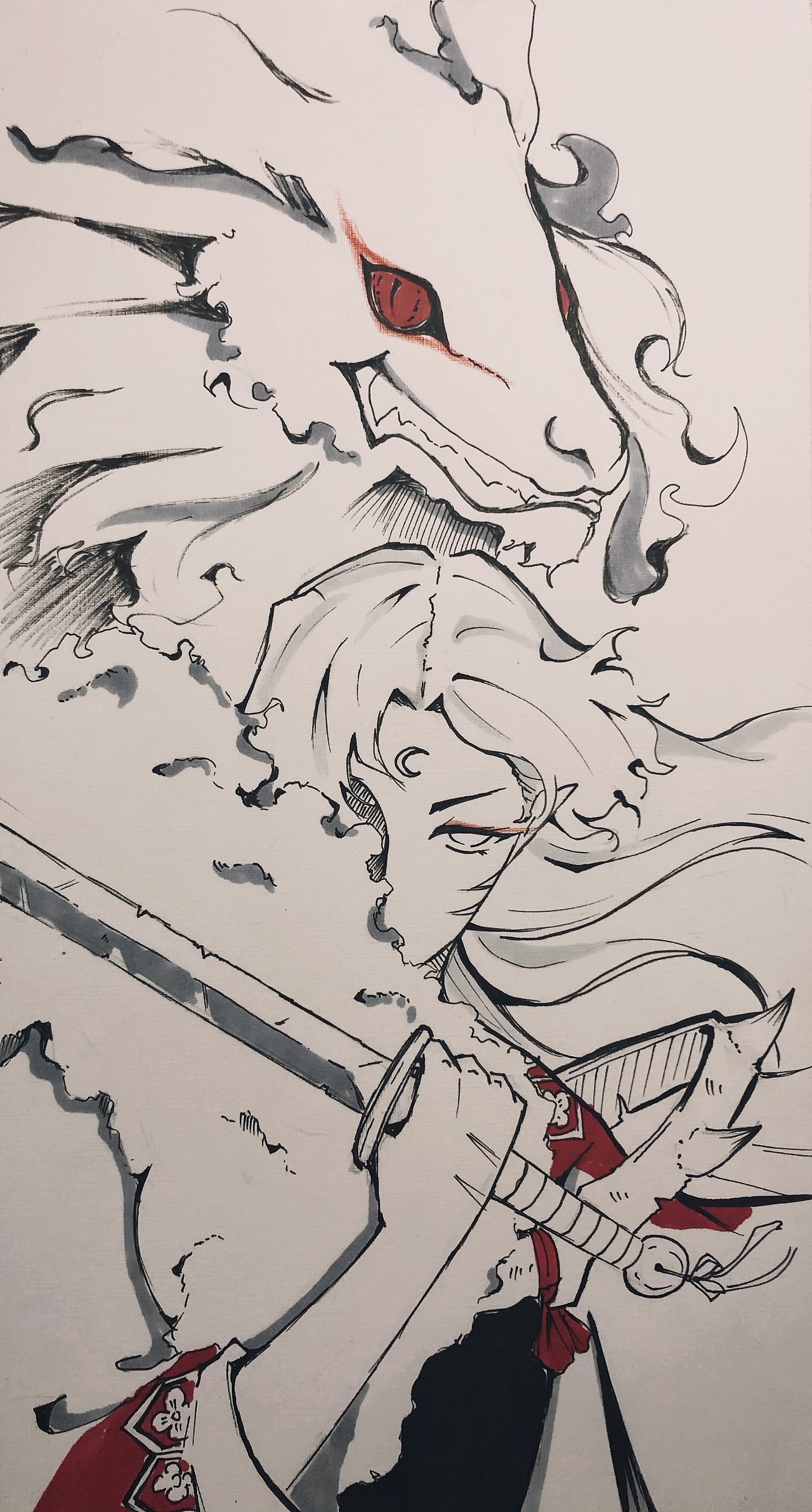 《犬夜叉》TC版,二改作品线稿集