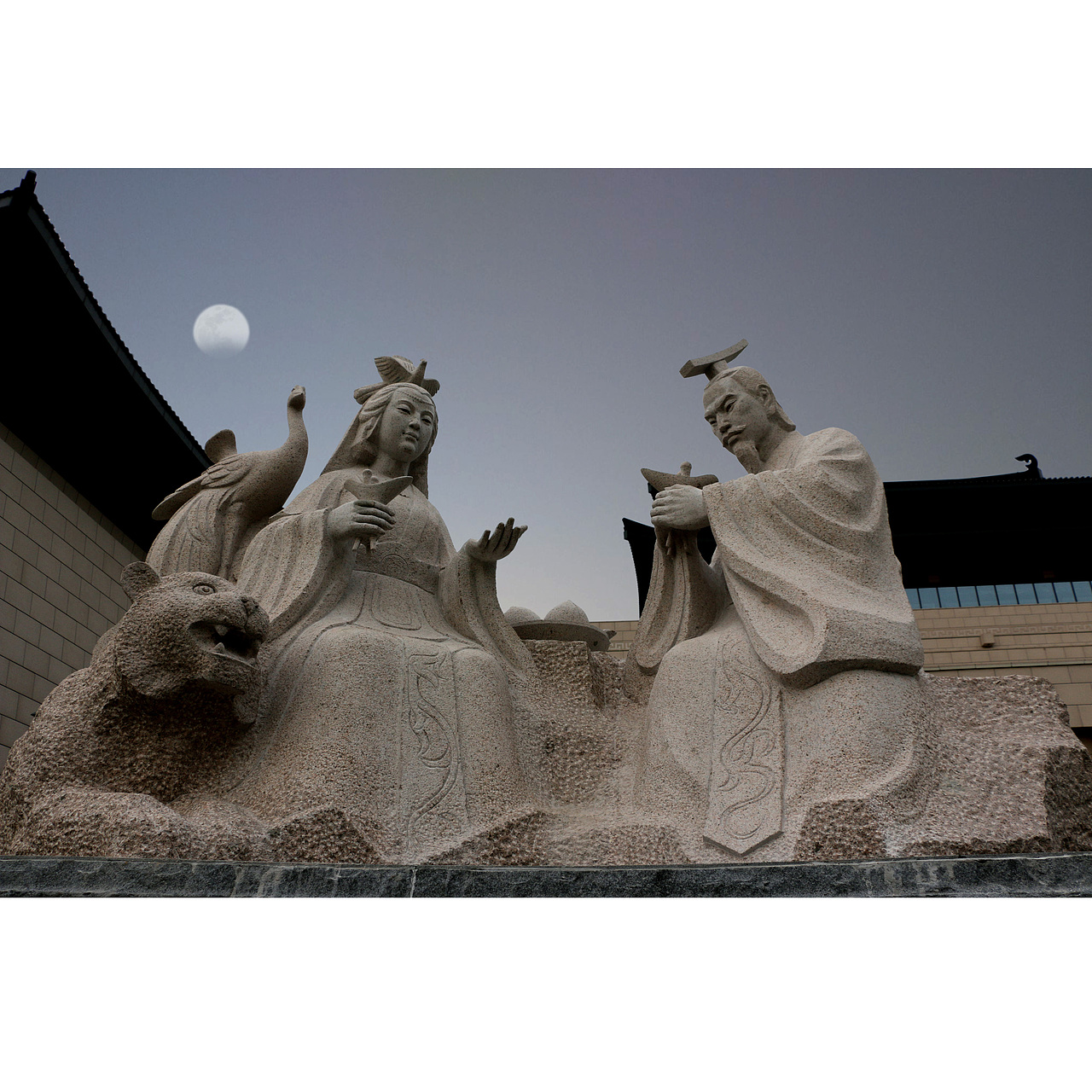 平凉博物馆名人雕塑