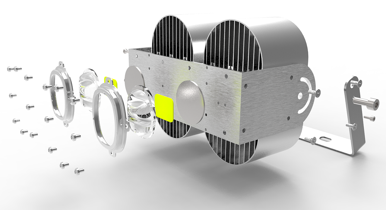 投光灯(IP67——高亮玻璃透镜、防眩目的也炸了)