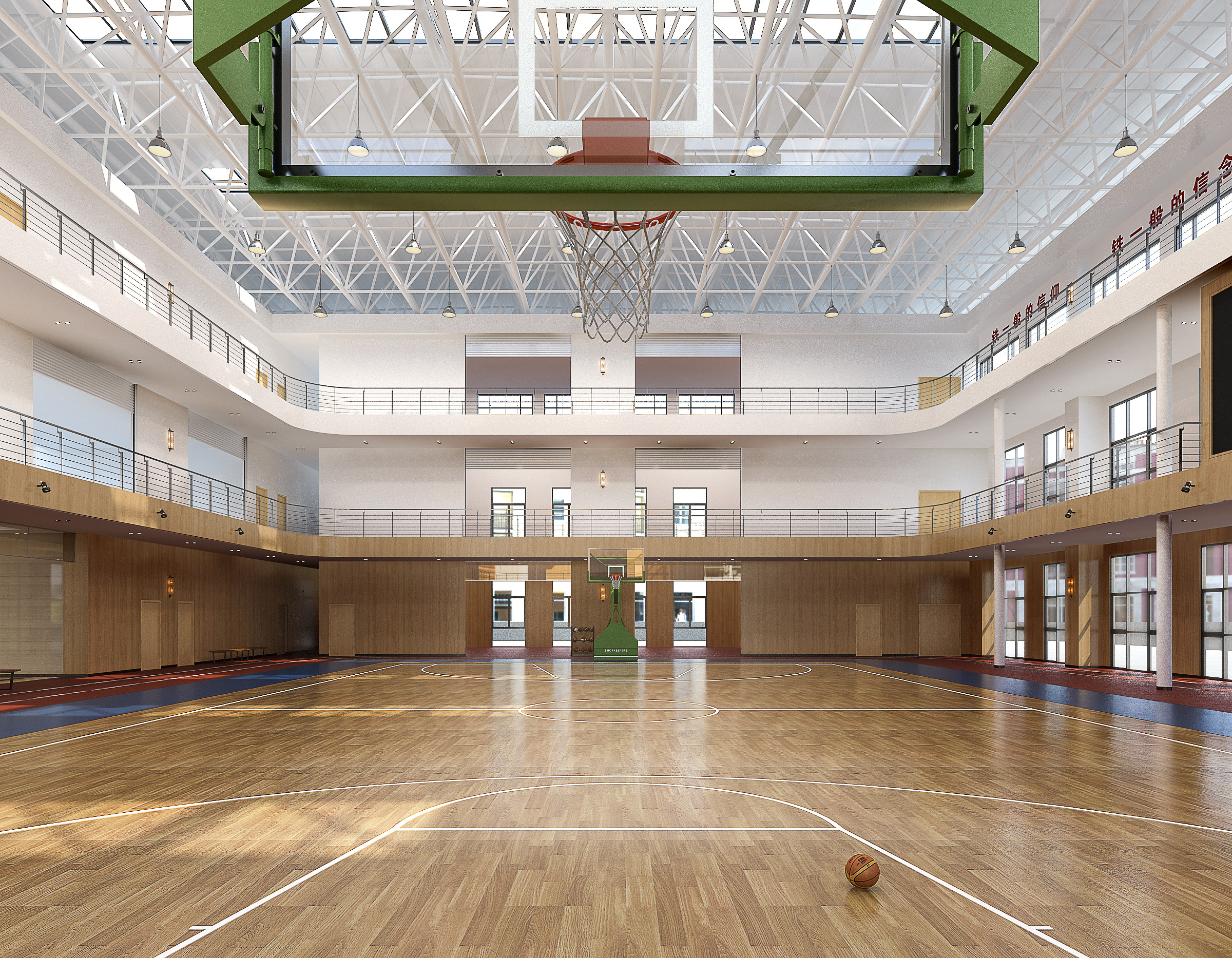 篮球场(济南公安特警支队实训基地篮球场)|空间|室内设计|汉青 - 原创