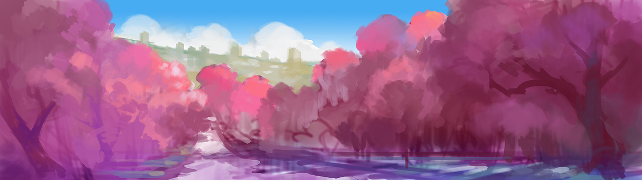 步骤图 ——雨花路（图ZODEwMzkwOTY=） - 商业插画 - 站酷设计师寒放原创素材 - 站酷ZCOOL