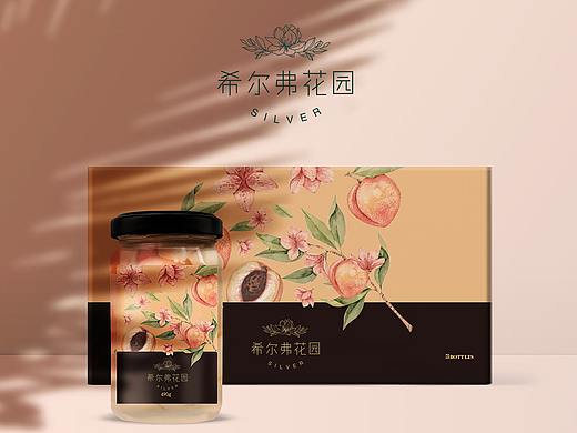 希尔弗花园-桃胶插画包装设计