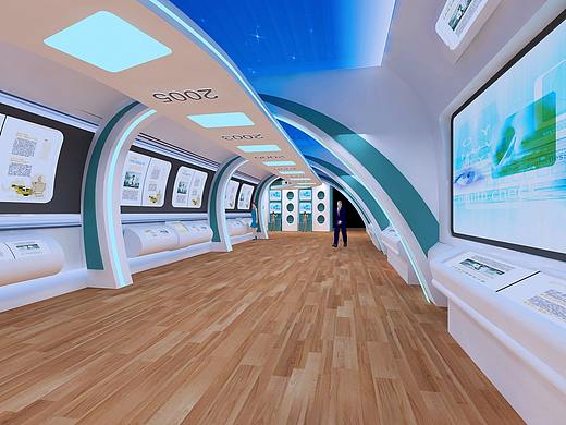 国家电网科技时尚展厅展馆3d效果图设计制作