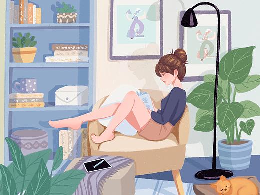 尔东尔西原创插画-宅系列