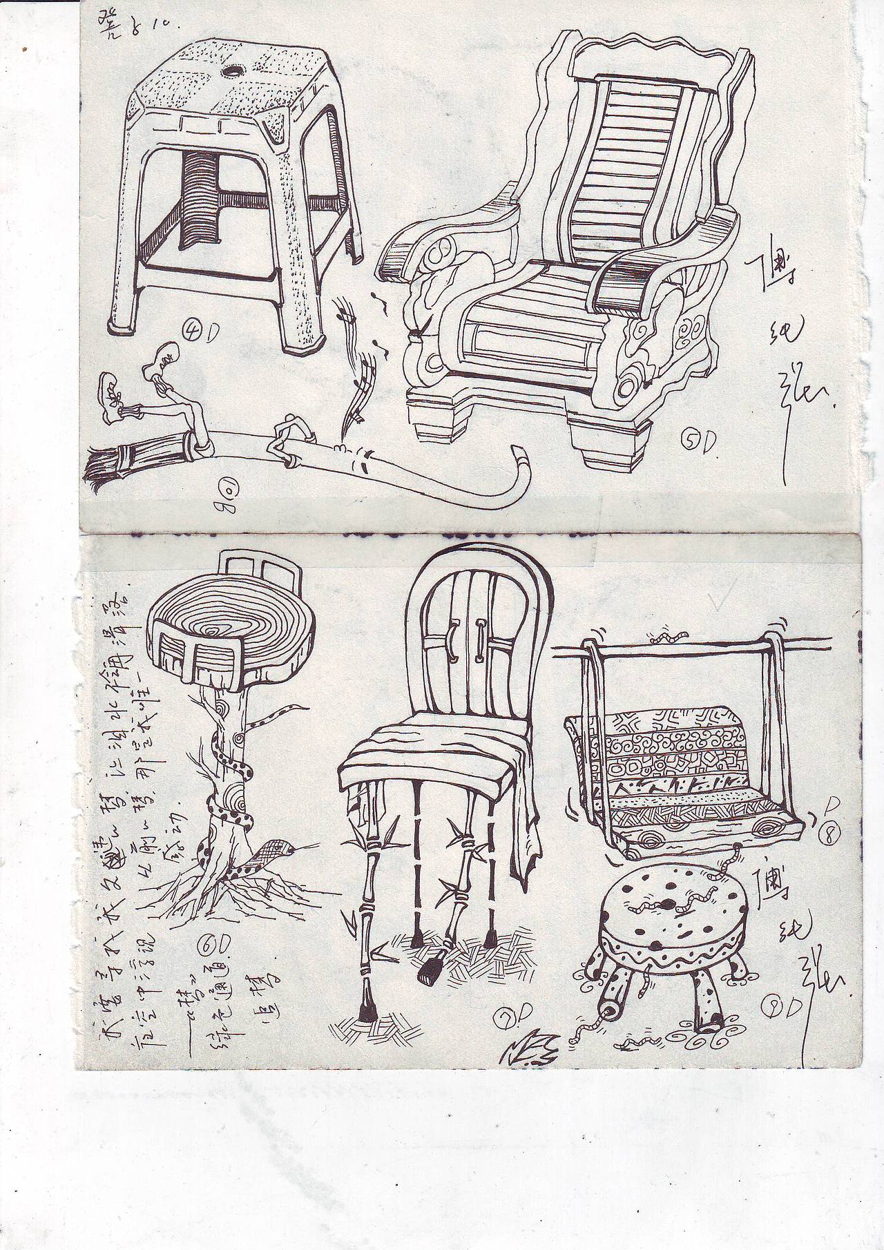 高三时候的小速写（图ZMTY0MDgwMjQ=） - 绘画 - 站酷设计师傅淳强画者之旅原创素材 - 站酷ZCOOL