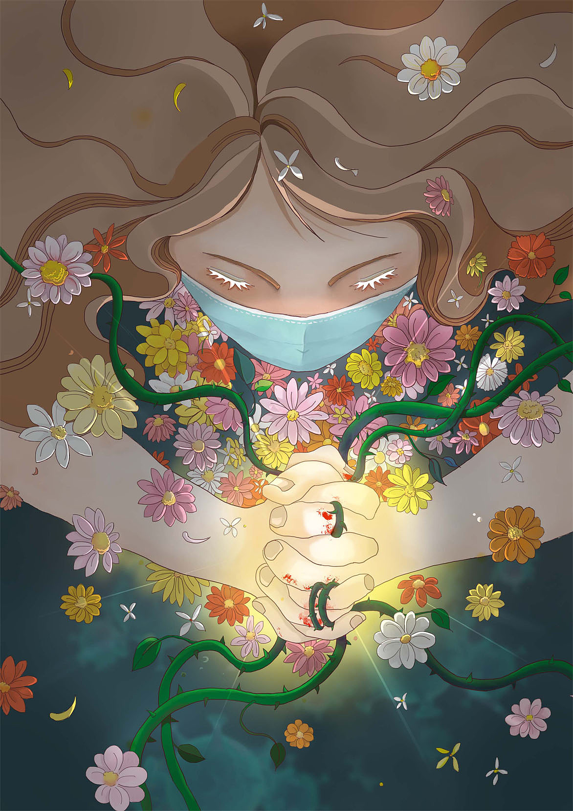 祈祷|插画|创作习作|无病呻吟的兔子 - 原创作品 - 站酷 (zcool)