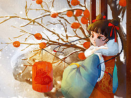 一张兔年的新年贺图～
