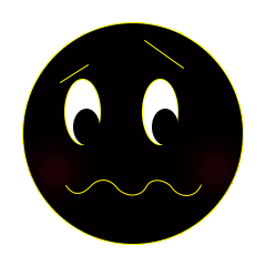 emoji黑脸高清图片