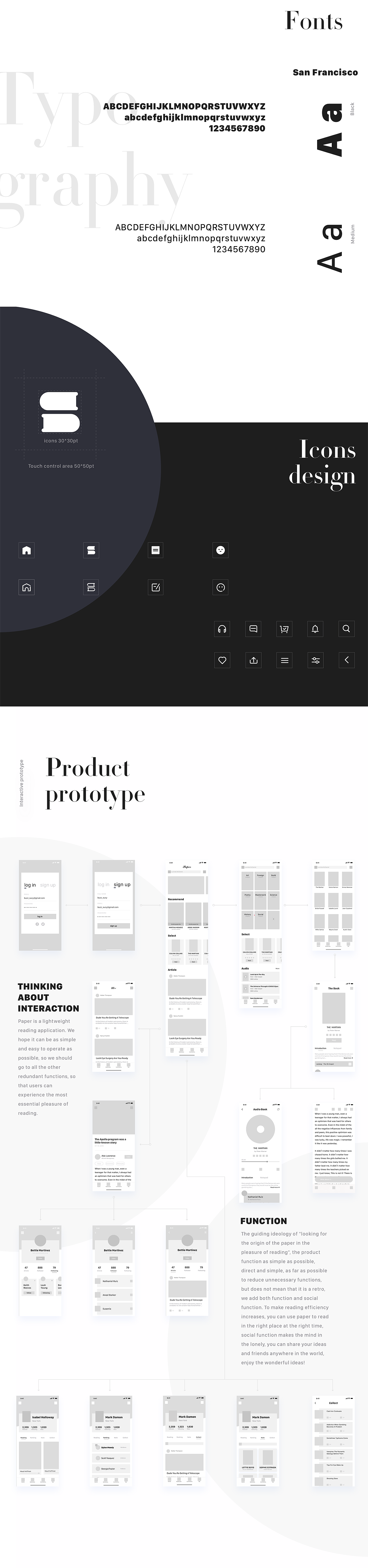 Paper-阅读类app概念设计（图ZMTA2NzQzMDA0） - APP界面 - 站酷设计师3号机鹿角大大怪原创素材 - 站酷ZCOOL