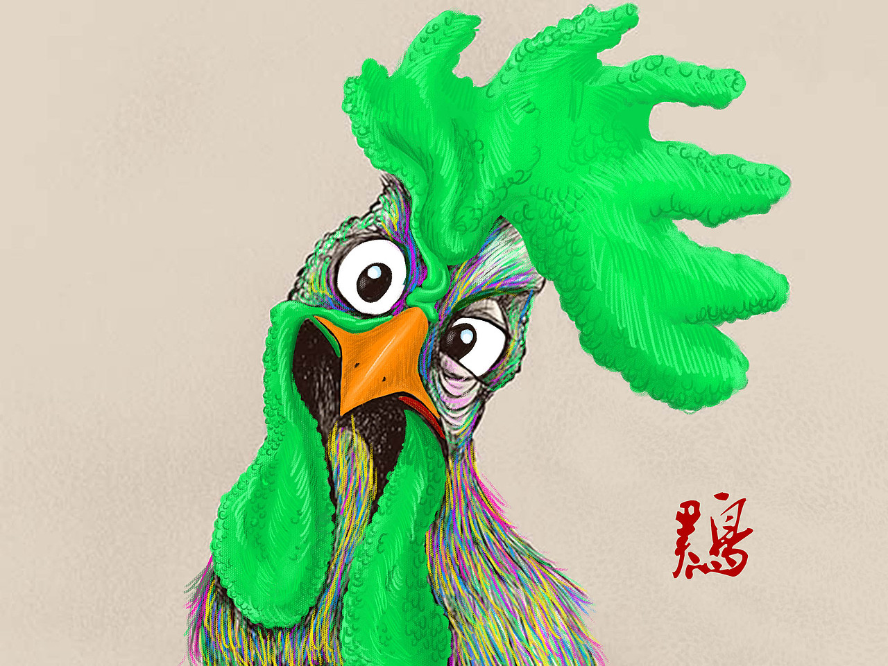 鸡年大吉（图ZNjg4NjI5NDg=） - 商业插画 - 站酷设计师泡芙s原创素材 - 站酷ZCOOL