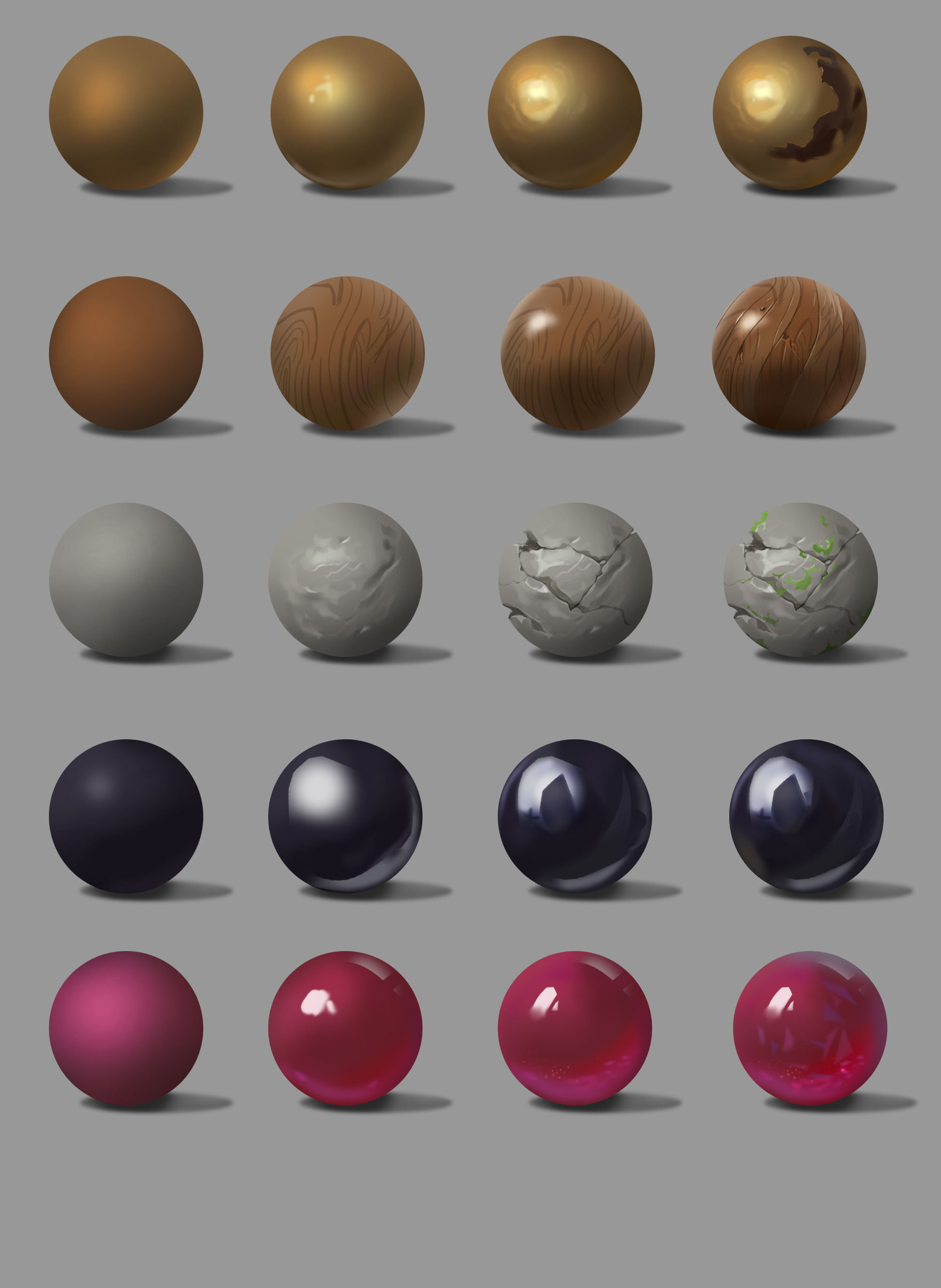 一些原画头像和材质球