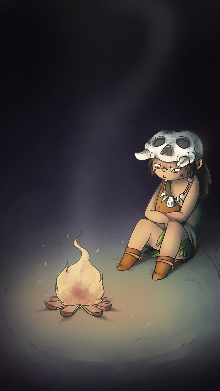 一个叫阿卜的小野人|插画|创作习作|我叫啊甘 - 原创作品 - 站酷