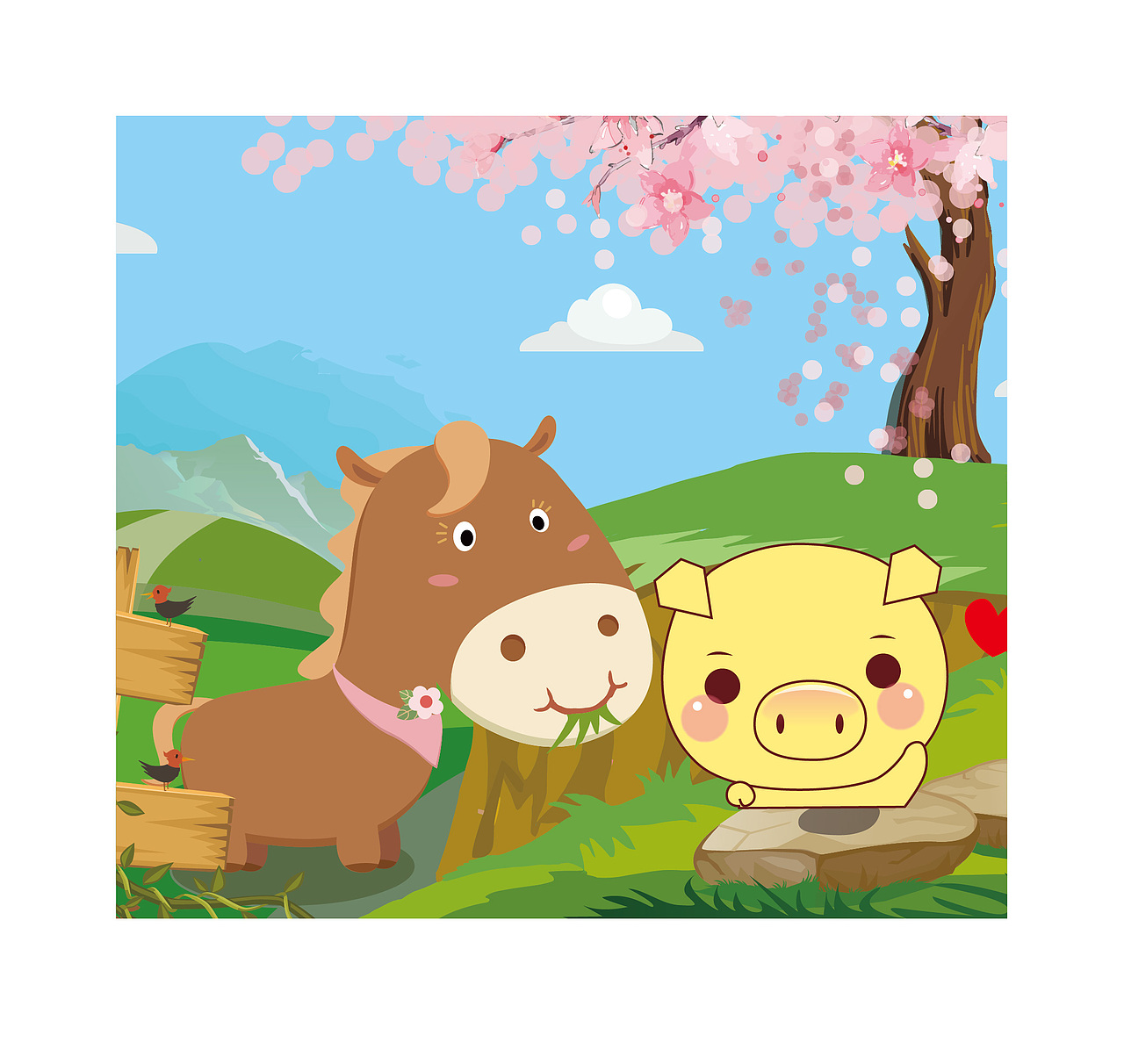 幸福小猪坚强（图ZMjY1ODA5NDYw） - 商业插画 - 站酷设计师良冬然原创素材 - 站酷ZCOOL
