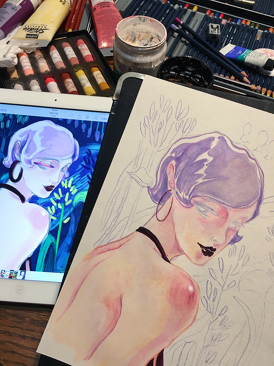 花漾girl系列包装｜装饰画效果