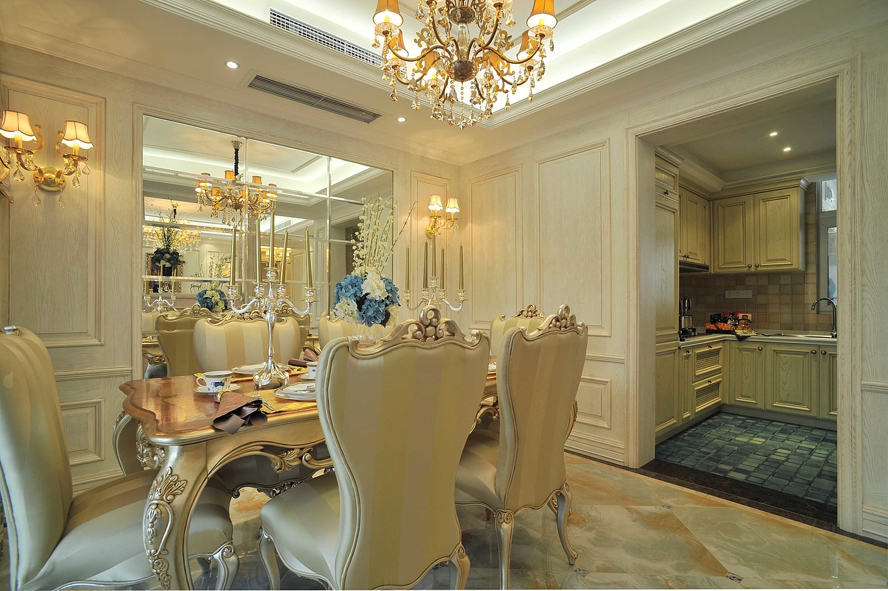 金手指装饰|中铁生态城欧式奢华别墅装修案例!