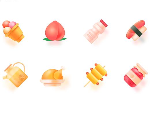 拟物图标--FOOD ICONS