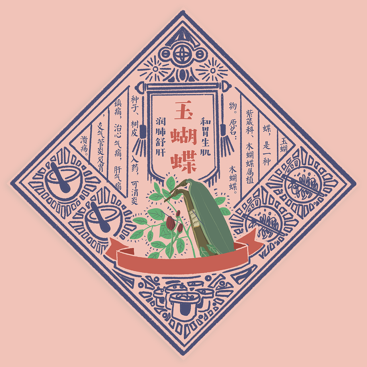 关于养生中药茶的插画设计（图ZMjI1Nzk4Mzky） - 图案 - 站酷设计师lyviazhu原创素材 - 站酷ZCOOL