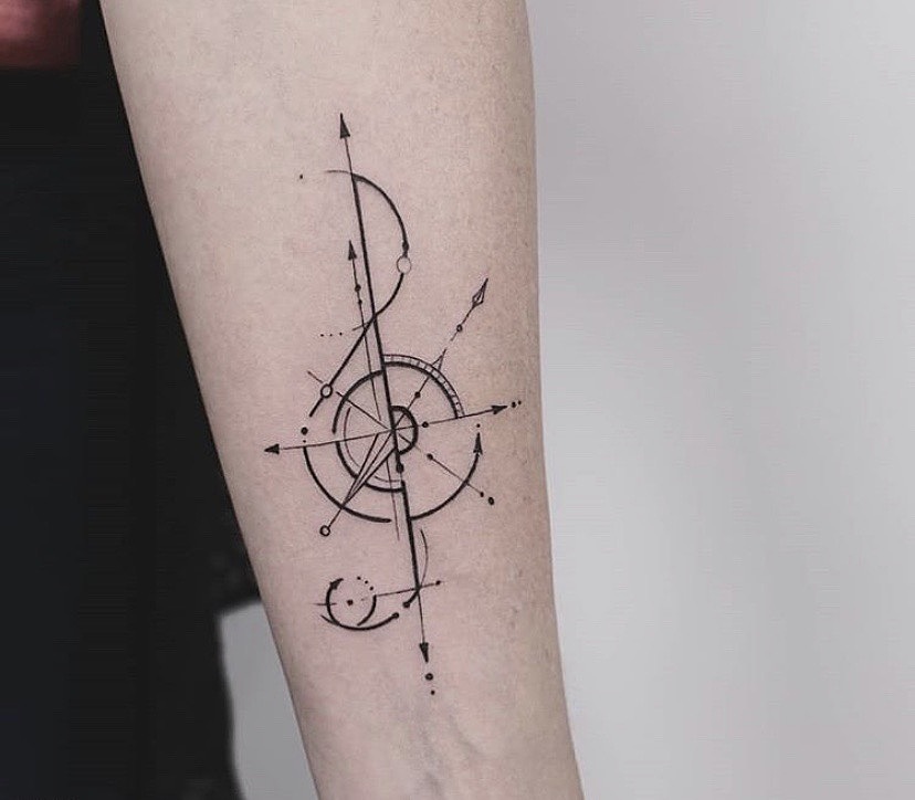 发现生活中不同的事物组成的纹身图案和奇特的搭配赏析